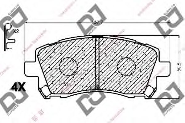 Тормозные колодки DJ PARTS BP1038