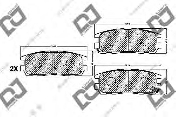 Тормозные колодки DJ PARTS BP1053
