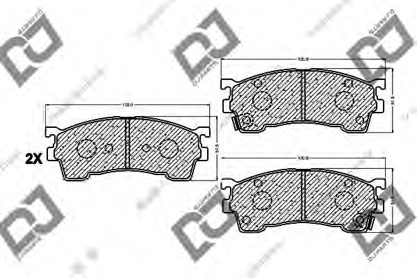 Тормозные колодки DJ PARTS BP1085