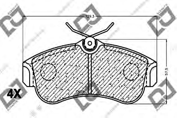 Тормозные колодки DJ PARTS BP1091