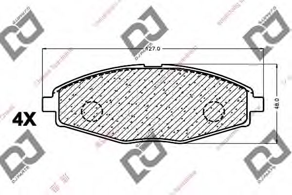 Тормозные колодки DJ PARTS BP1110
