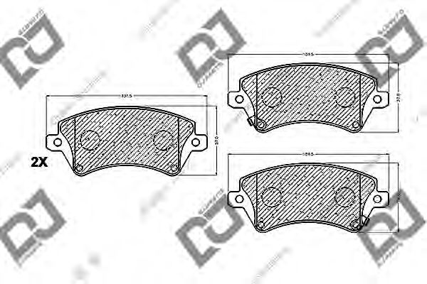 Тормозные колодки DJ PARTS BP1140