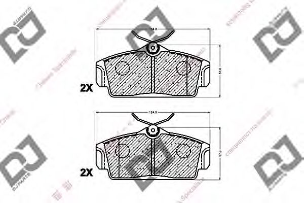 Тормозные колодки DJ PARTS BP1159
