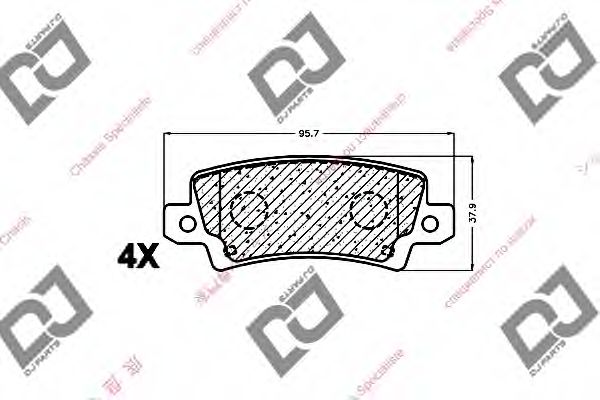 Тормозные колодки DJ PARTS BP1250