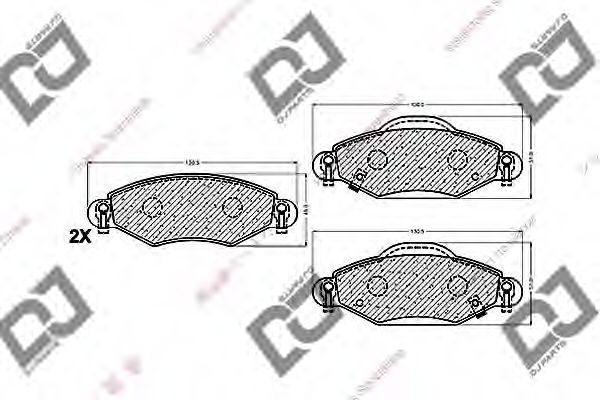 Тормозные колодки DJ PARTS BP1350