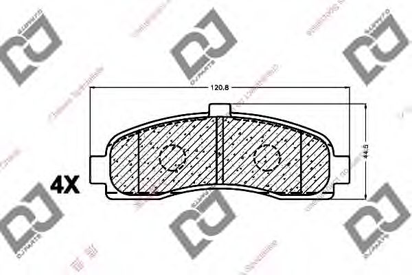 Тормозные колодки DJ PARTS BP1360