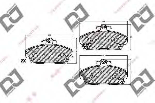 Тормозные колодки DJ PARTS BP1361