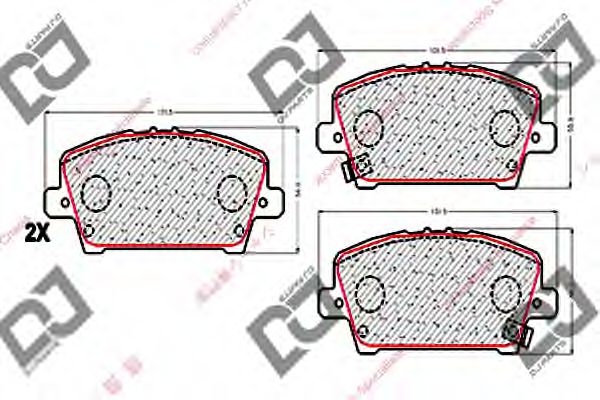 Тормозные колодки DJ PARTS BP1768