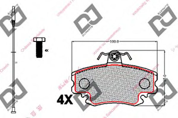 Тормозные колодки DJ PARTS BP2117