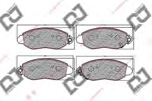 Тормозные колодки DJ PARTS BP1700