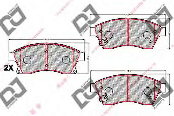 Тормозные колодки DJ PARTS BP2151