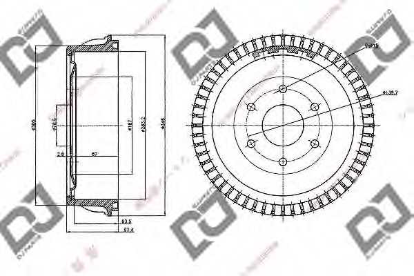 Тормозной барабан GM 15693466