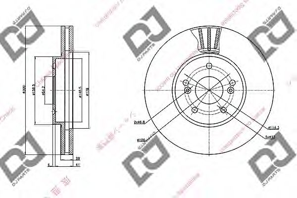 Тормозной диск Honda/Acura 45251S0X000