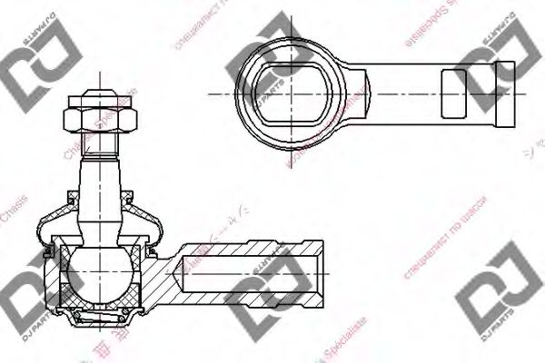 Наконечник рулевой тяги DJ PARTS DE1093
