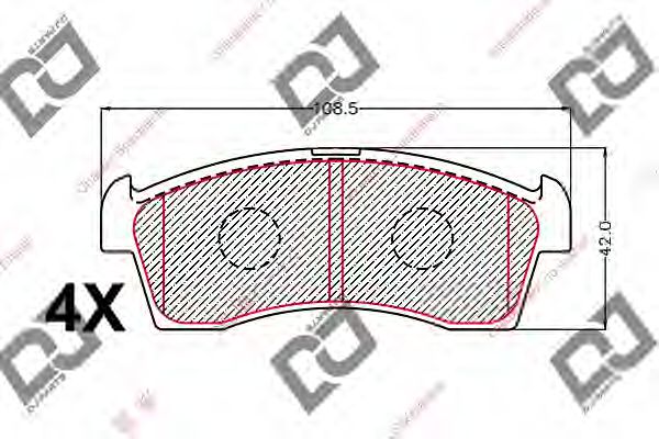 Тормозные колодки djparts BP2076