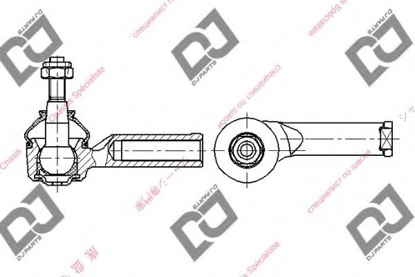 Наконечник рулевой тяги DJ PARTS DE1302