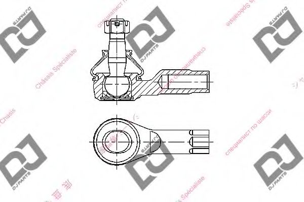 Наконечник рулевой тяги DJ PARTS DE1378