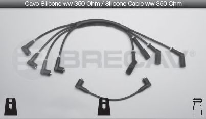 Комплект проводов зажигания brecav 07.524
