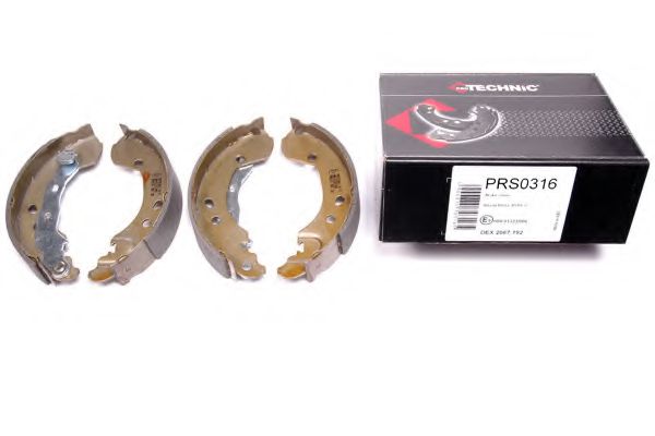 Тормозные колодки барабанные PROTECHNIC PRS0316