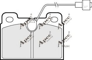 Тормозные колодки apecbraking PAD393