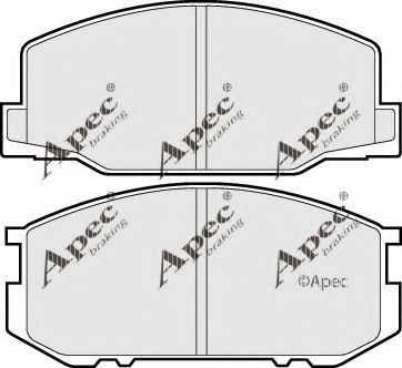 Тормозные колодки apecbraking PAD395