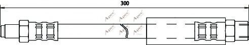 Тормозной шланг apecbraking HOS3190