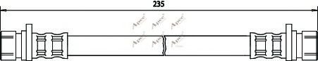 Тормозной шланг apecbraking HOS3221