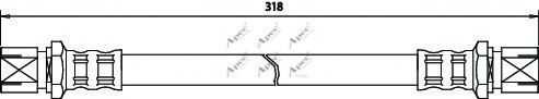Тормозной шланг apecbraking HOS3245