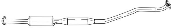 Средний глушитель выхлопных газов sigam 24407