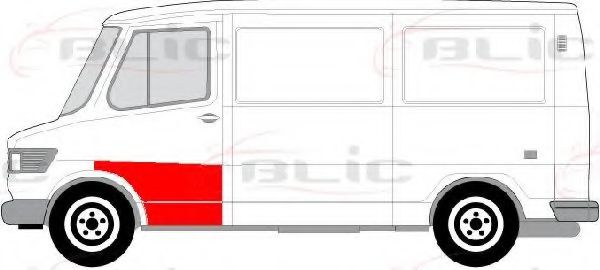 Рем вставка двери BLIC 6015-00-3545123P