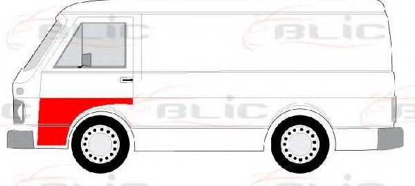 Рем вставка двери BLIC 6015-00-9560121P