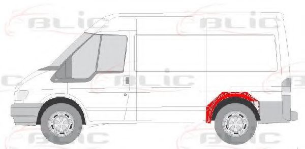 Подкрылок BLIC 6504-03-2509591P