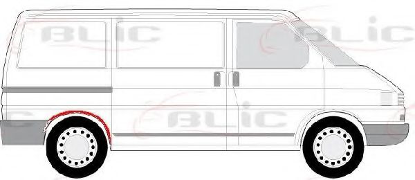 Подкрылок BLIC 6504-03-9558552P