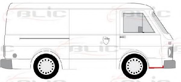 Порог BLIC 6508-05-9560242P Порог BLIC 6508-05-9560242P