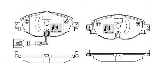 Тормозные колодки MOTAQUIP LVXL1749