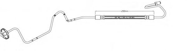 Тормозной шланг MOTAQUIP LVBH1616