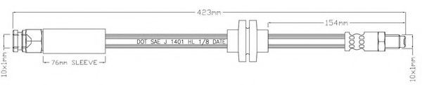 Тормозной шланг MOTAQUIP LVBH1627