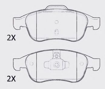 Тормозные колодки MOTAQUIP LVXL1418