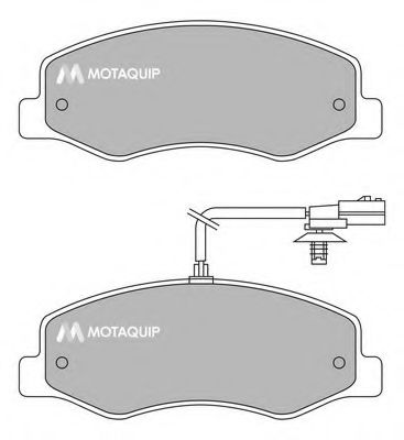 Тормозные колодки MOTAQUIP LVXL1637