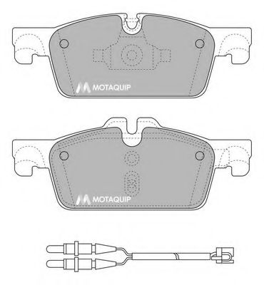Тормозные колодки MOTAQUIP LVXL1681