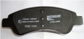 Тормозные колодки MOTAQUIP LVXL1006