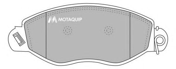 Тормозные колодки MOTAQUIP LVXL1021