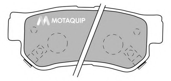 Тормозные колодки MOTAQUIP LVXL1049