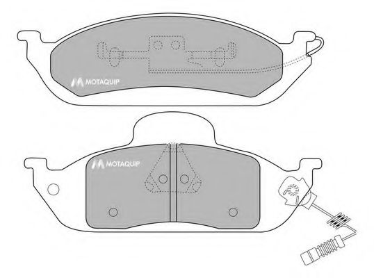 Тормозные колодки MOTAQUIP LVXL1074