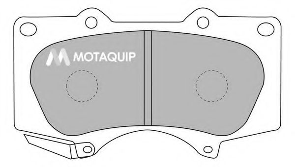 Тормозные колодки MOTAQUIP LVXL1106