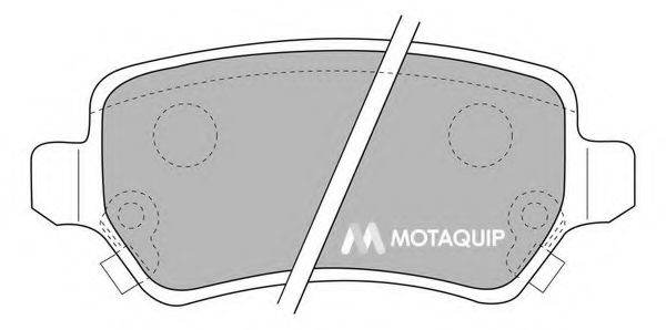Тормозные колодки MOTAQUIP LVXL1117