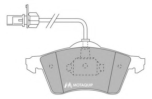 Тормозные колодки MOTAQUIP LVXL1129
