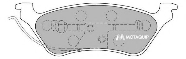 Тормозные колодки MOTAQUIP LVXL1144