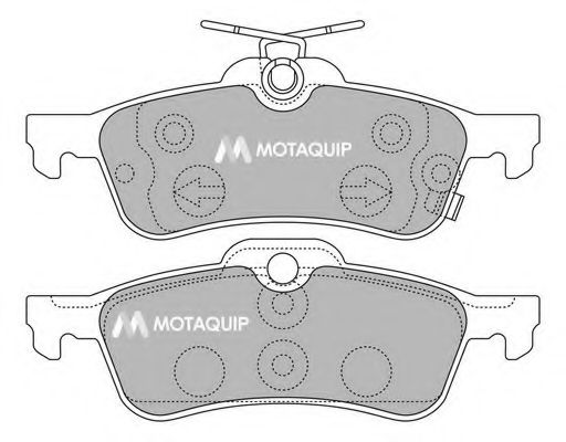 Тормозные колодки MOTAQUIP LVXL1322