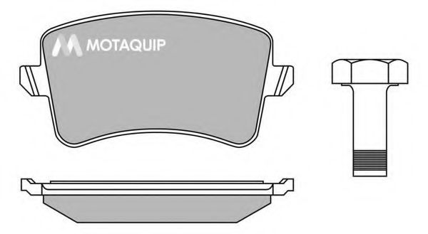 Тормозные колодки MOTAQUIP LVXL1387